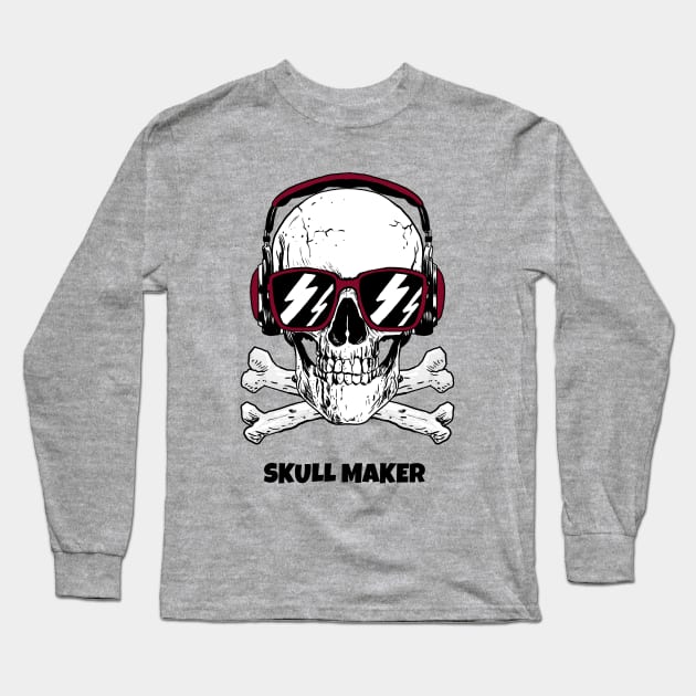 SKULL MAKER Long Sleeve T-Shirt by TheAwesomeShop